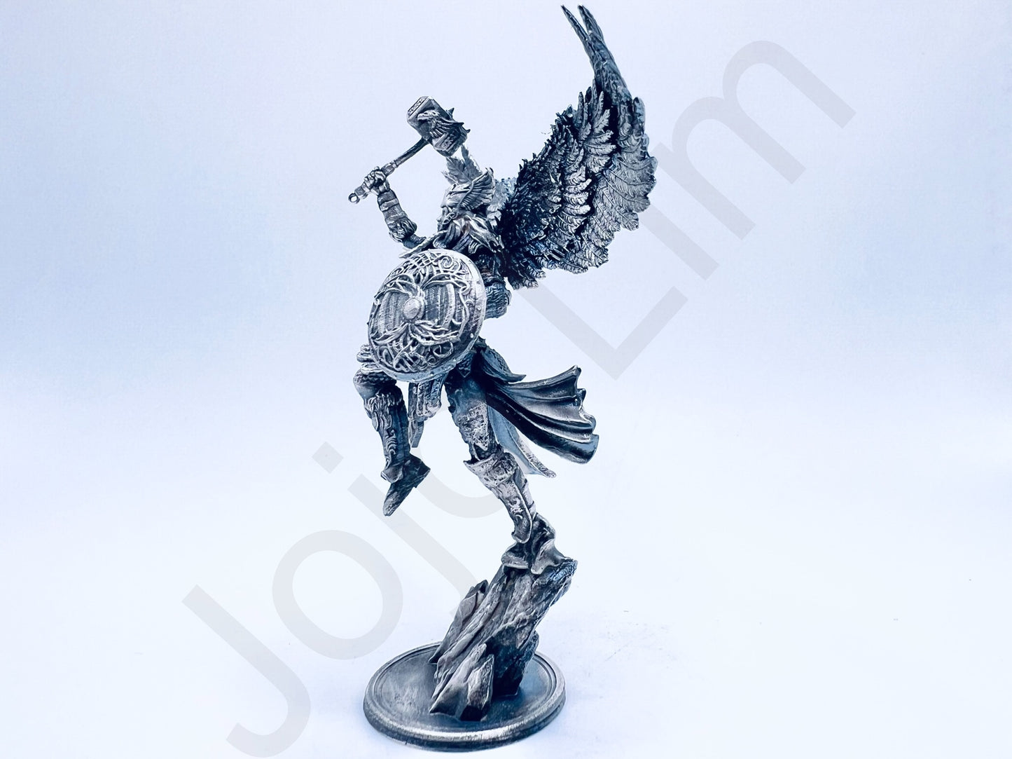 "Valkyrie " .999+ Silver Statue, Hand Poured, Investment Casting, Custom Made [LIMITED MINTAGE: 100]