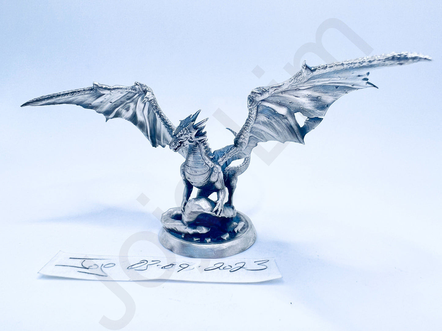 "King Dragon" .999+ Silver Statue, Hand Poured, Investment Casting, Custom Made [LIMITED MINTAGE: 100]