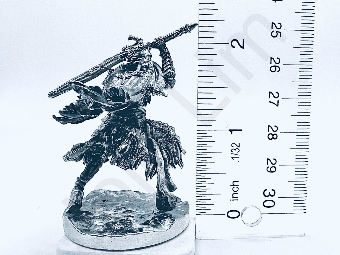 "Undead Knight" .999+ Silver Statue, Hand Poured, Investment Casting, Custom Made [LIMITED MINTAGE: 100]