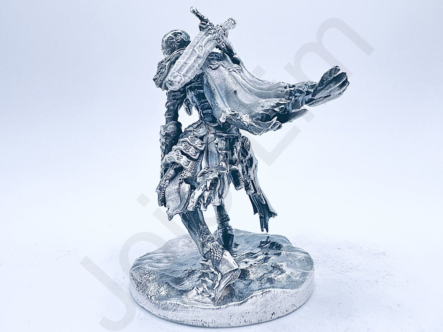 "Undead Knight" .999+ Silver Statue, Hand Poured, Investment Casting, Custom Made [LIMITED MINTAGE: 100]