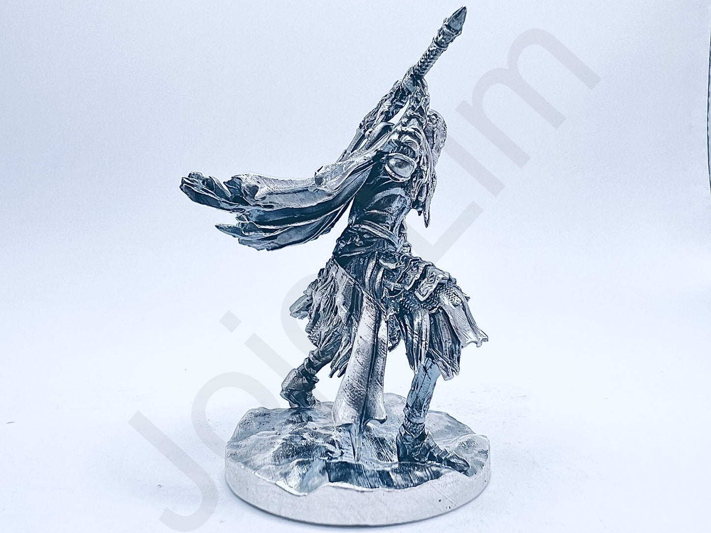 "Undead Knight" .999+ Silver Statue, Hand Poured, Investment Casting, Custom Made [LIMITED MINTAGE: 100]