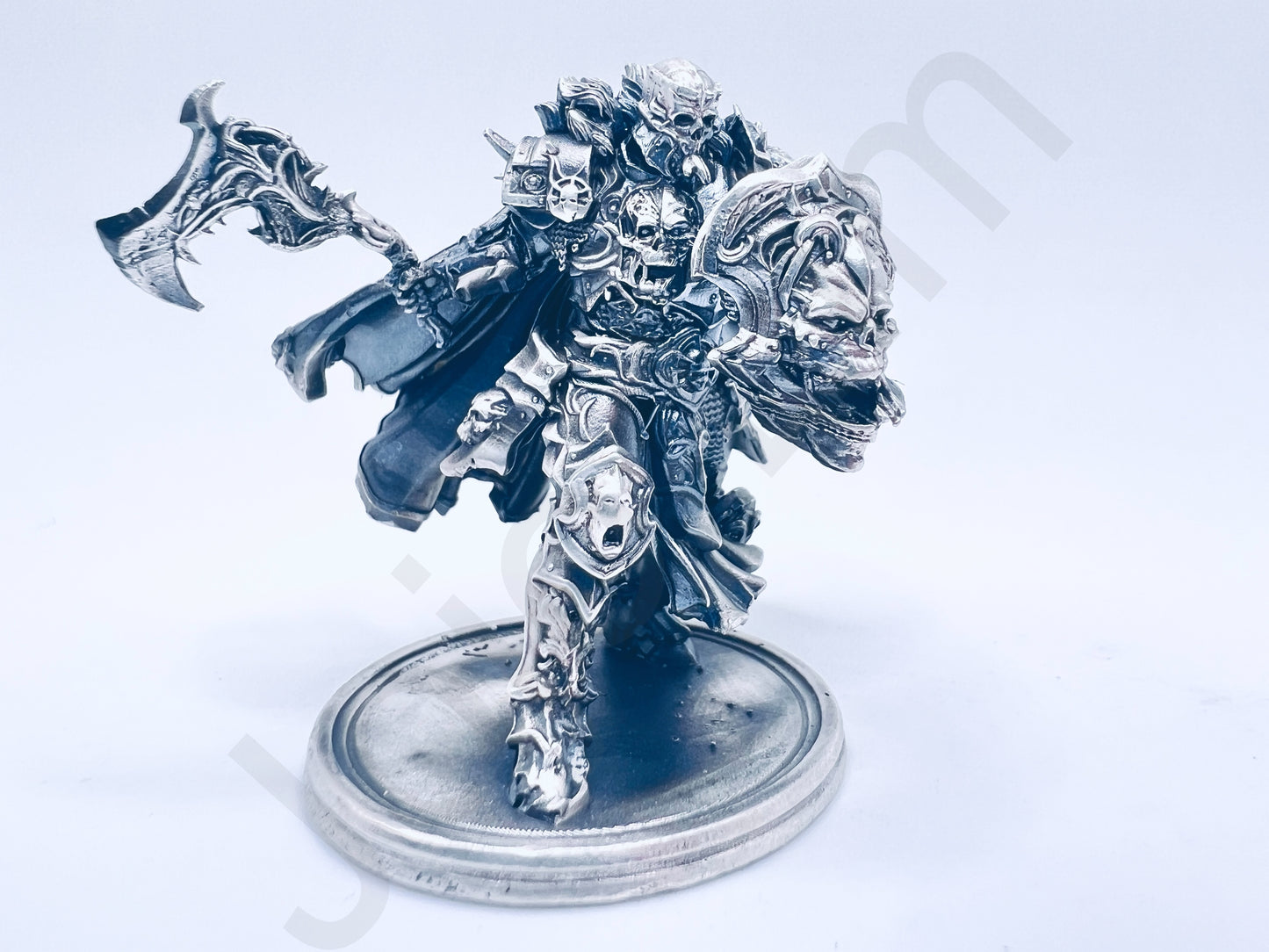 "Chaos Knight" .999+ Silver Statue, Hand Poured, Investment Casting, Custom Made [LIMITED MINTAGE: 100]