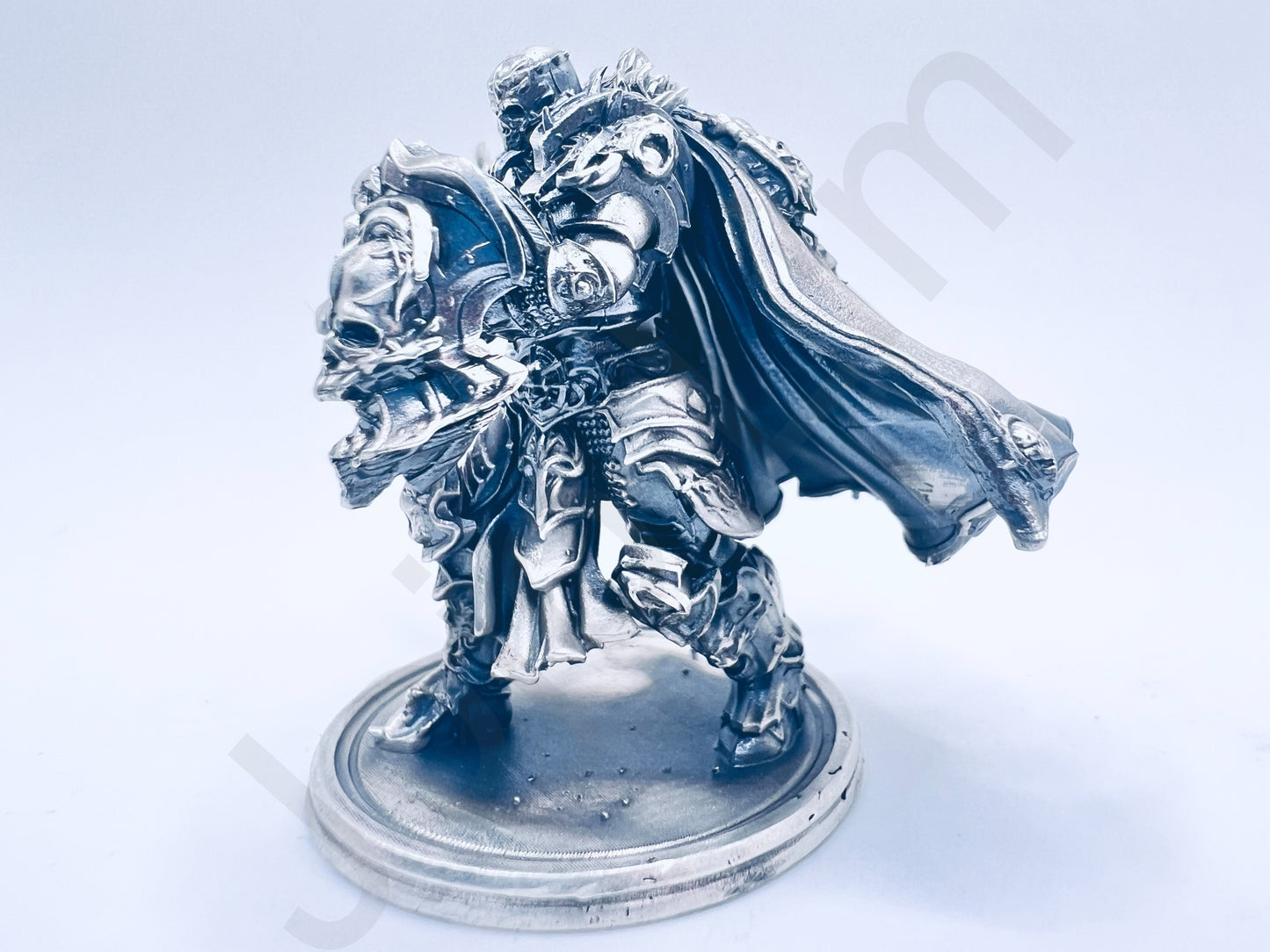 "Chaos Knight" .999+ Silver Statue, Hand Poured, Investment Casting, Custom Made [LIMITED MINTAGE: 100]