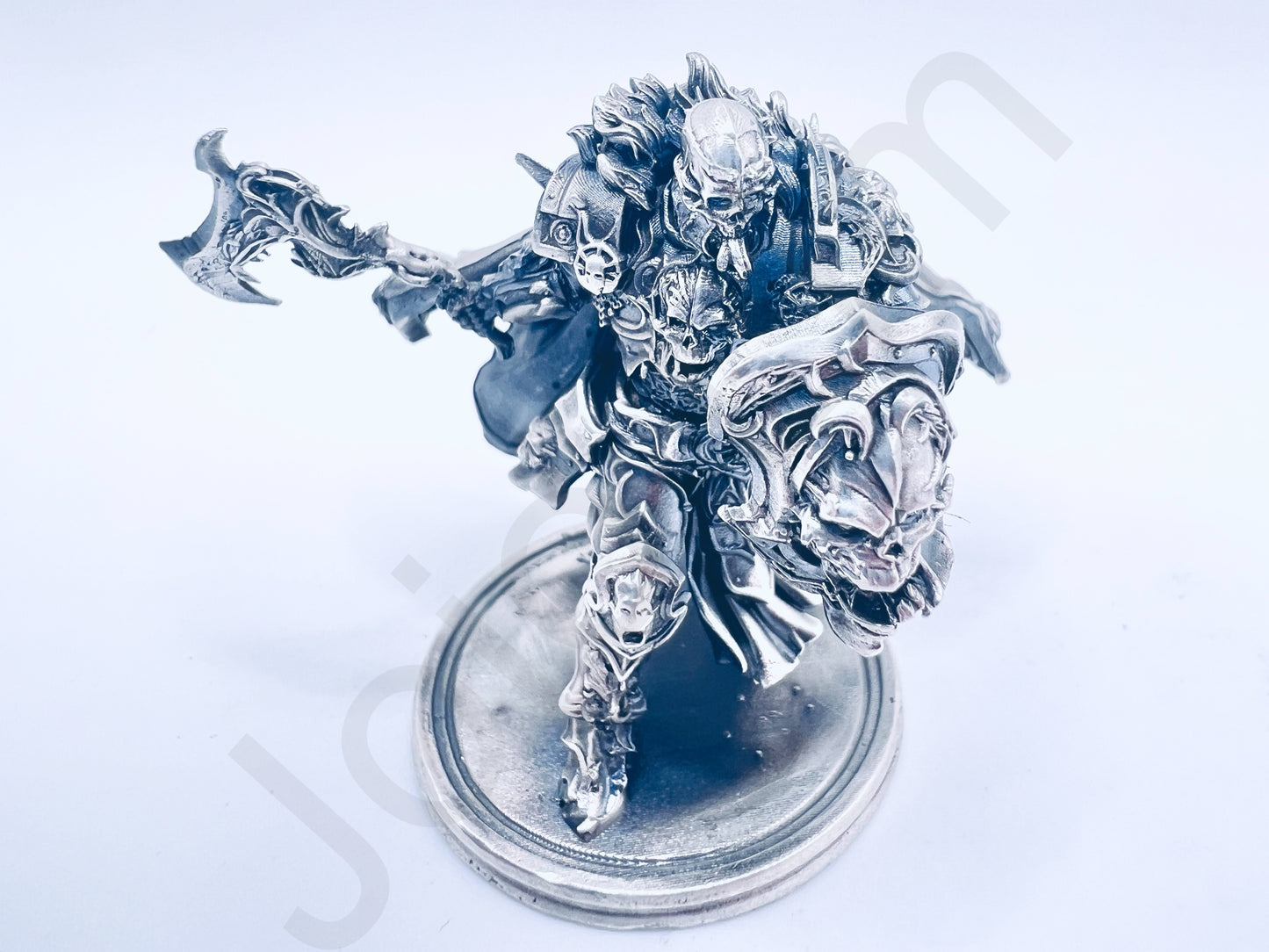 "Chaos Knight" .999+ Silver Statue, Hand Poured, Investment Casting, Custom Made [LIMITED MINTAGE: 100]