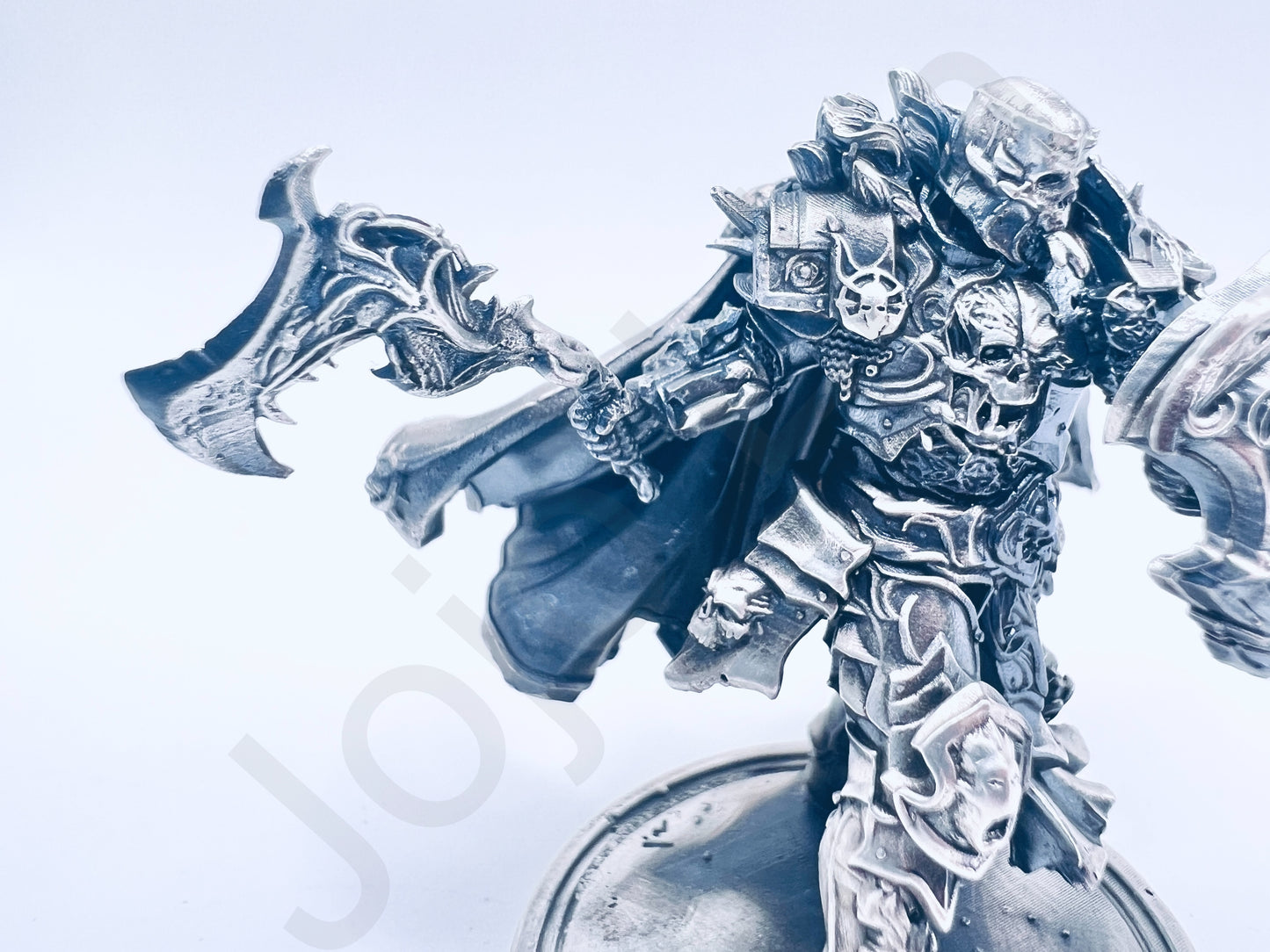 "Chaos Knight" .999+ Silver Statue, Hand Poured, Investment Casting, Custom Made [LIMITED MINTAGE: 100]