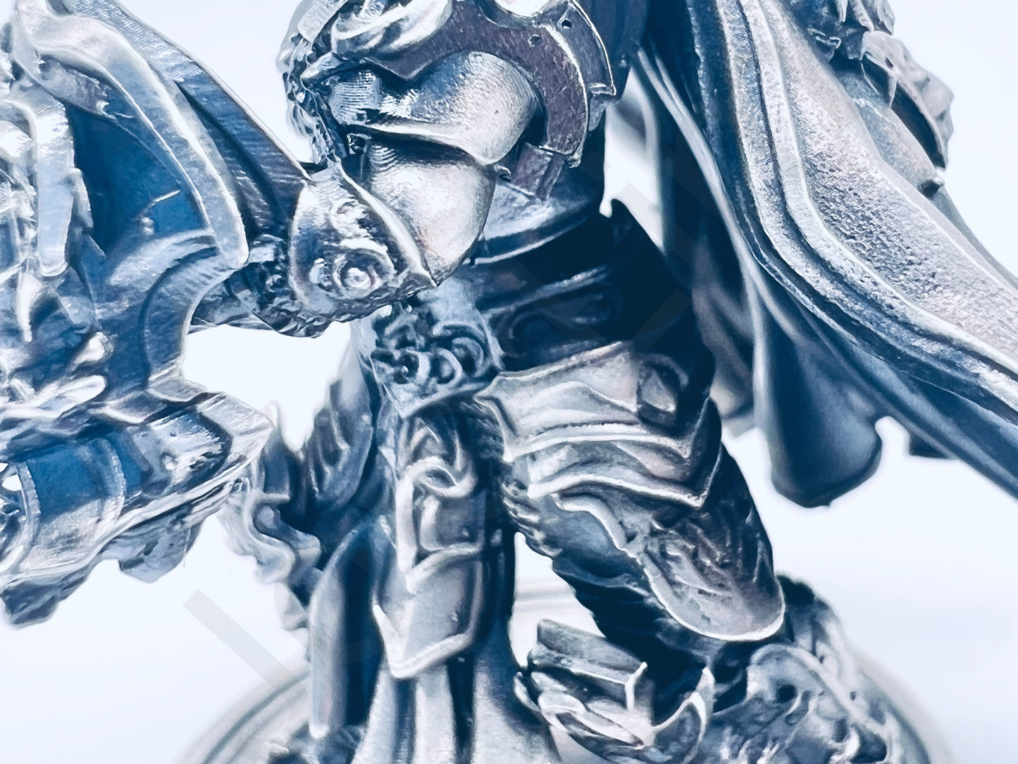 "Chaos Knight" .999+ Silver Statue, Hand Poured, Investment Casting, Custom Made [LIMITED MINTAGE: 100]