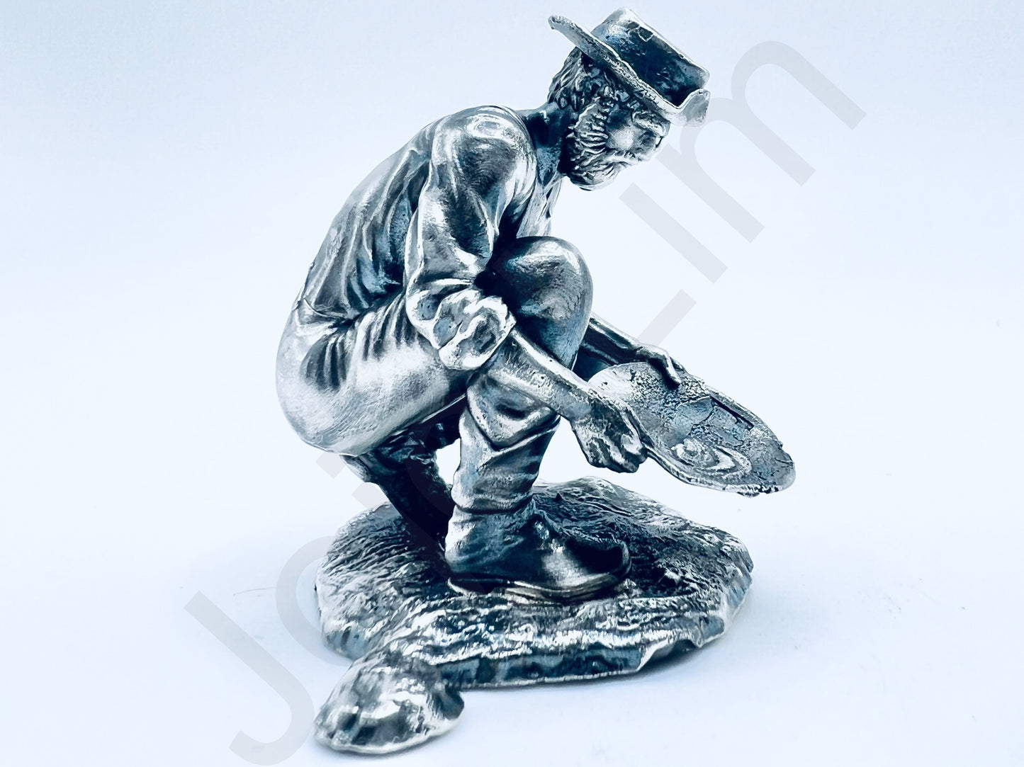 "Prospector" .999+ Silver Statue, Hand Poured, Investment Casting, Custom Made [LIMITED MINTAGE: 100]