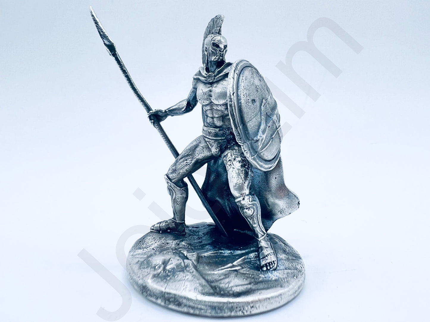 "Spartan Warrior" .999+ Silver Statue, Hand Poured, Investment Casting, Custom Made