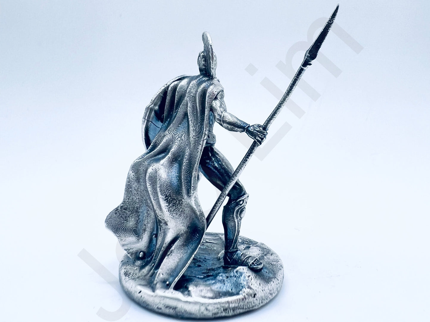 "Spartan Warrior" .999+ Silver Statue, Hand Poured, Investment Casting, Custom Made