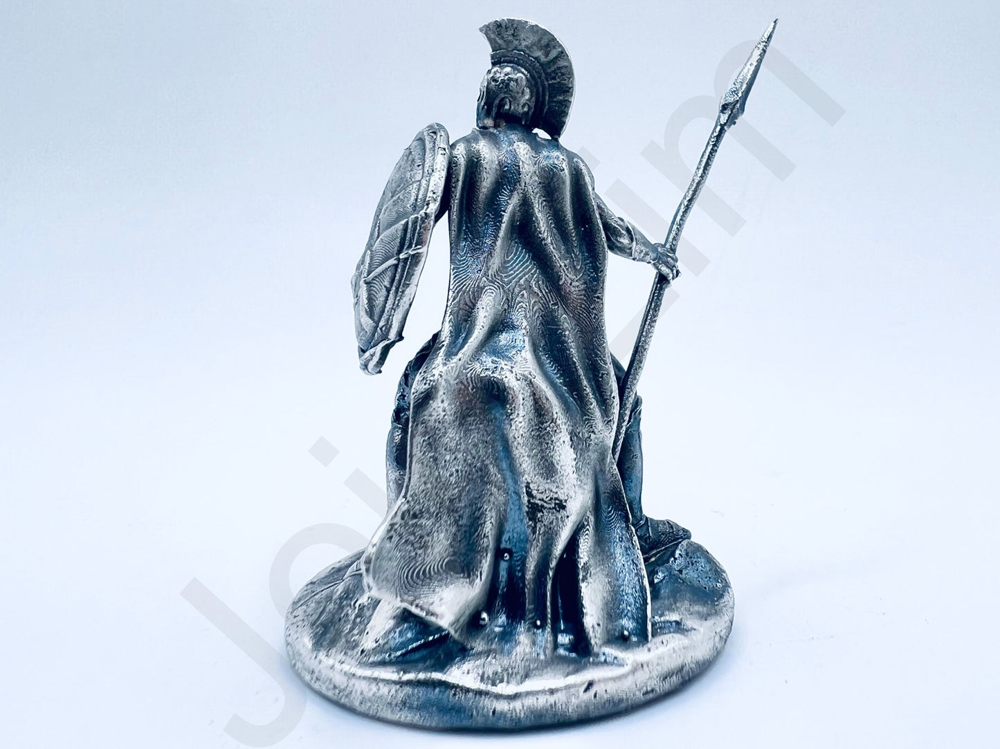 "Spartan Warrior" .999+ Silver Statue, Hand Poured, Investment Casting, Custom Made