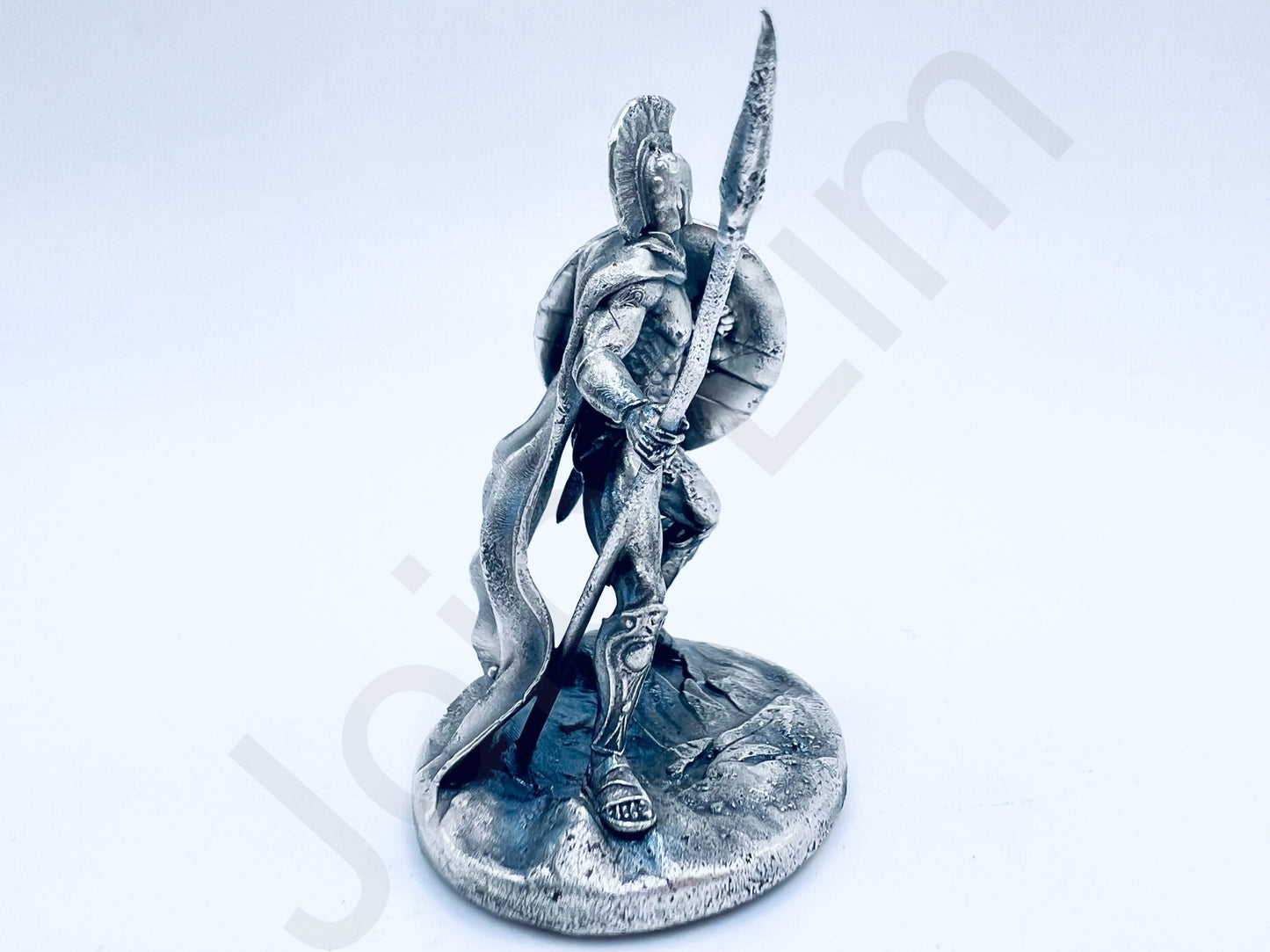 "Spartan Warrior" .999+ Silver Statue, Hand Poured, Investment Casting, Custom Made