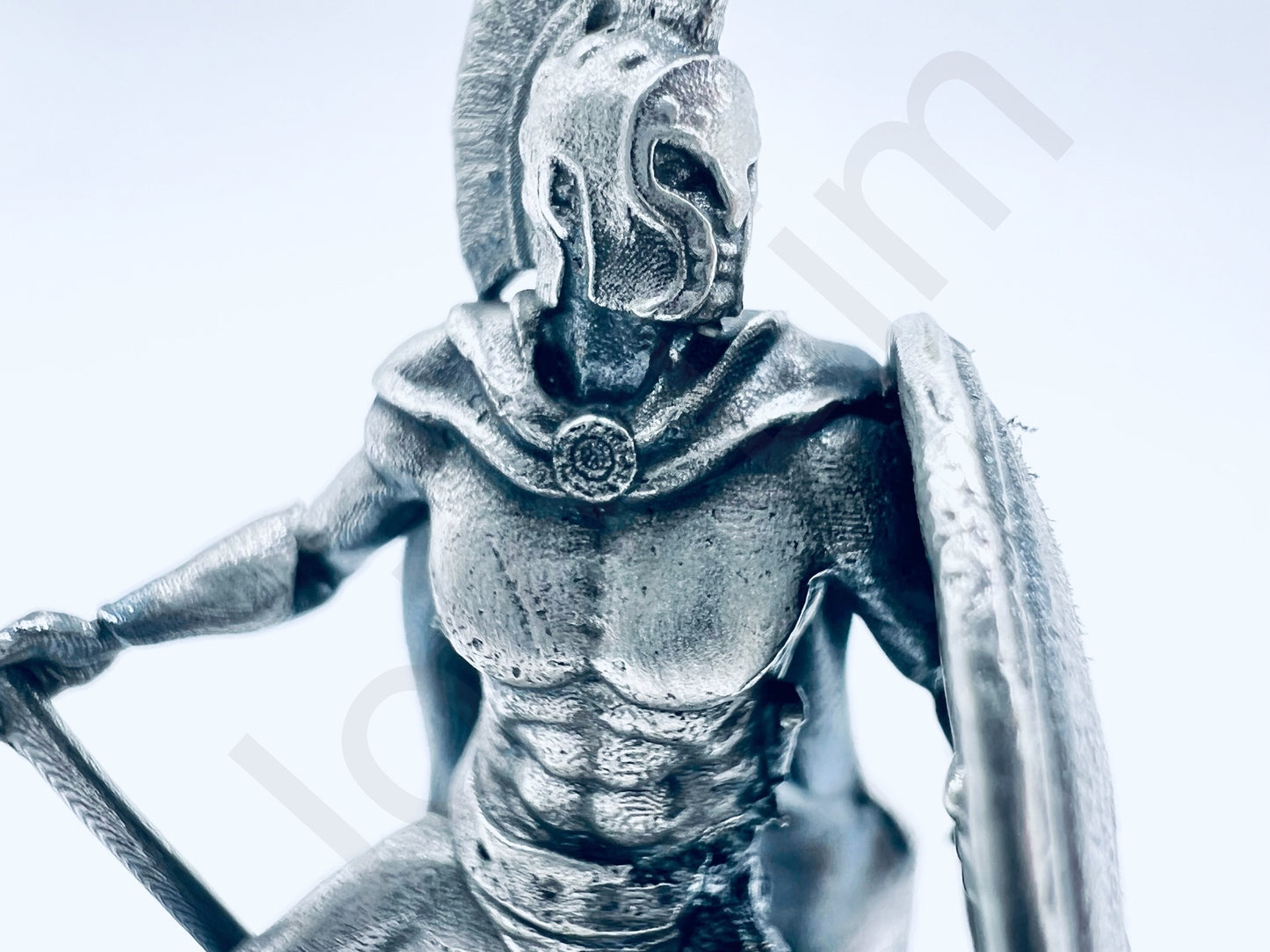 "Spartan Warrior" .999+ Silver Statue, Hand Poured, Investment Casting, Custom Made