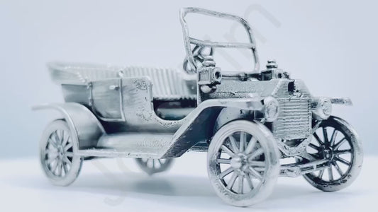 "Ford Model T" .999+ Silver Statue, Hand Poured, Investment Casting, Custom Made [LIMITED MINTAGE: 100]