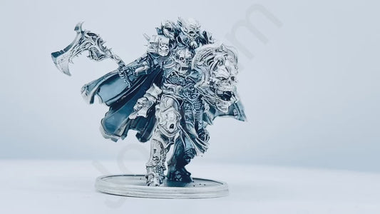 "Chaos Knight" .999+ Silver Statue, Hand Poured, Investment Casting, Custom Made [LIMITED MINTAGE: 100]